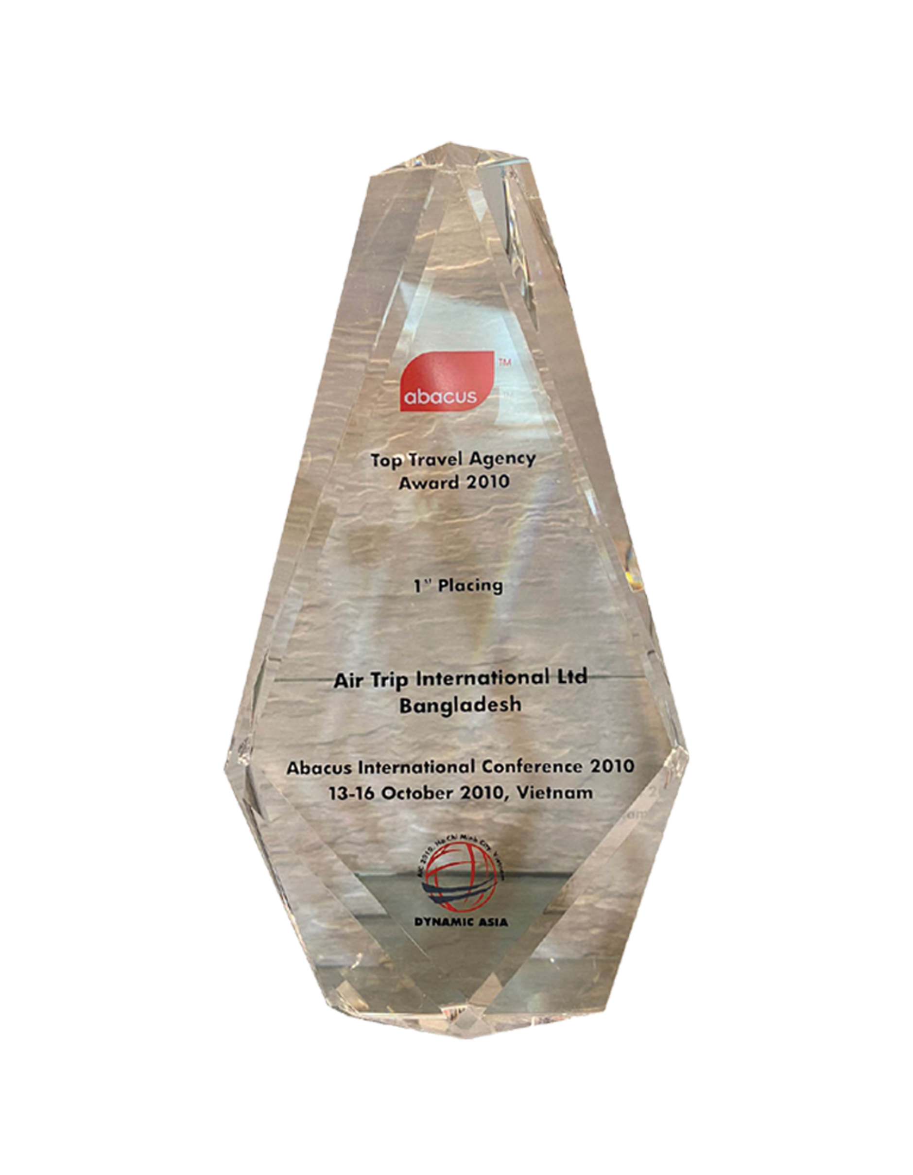 Top Travel Agency Award from Abacus